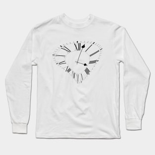 Wobbly simple classic clock Long Sleeve T-Shirt